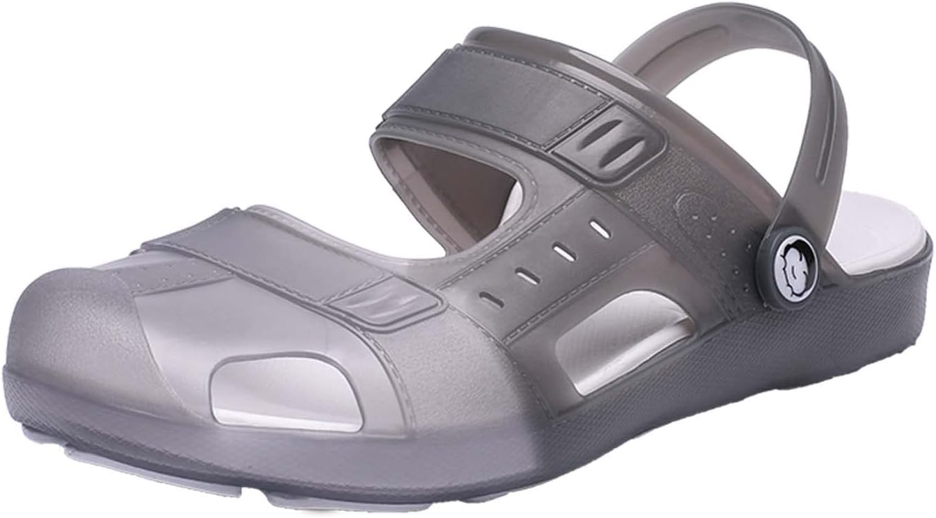 

Мужские и женские закрытые тапочки Eliogn, повседневные модные сандалии-слипоны, нескользящие обувь для бассейна, водные тапки, пляжная обувь, серый