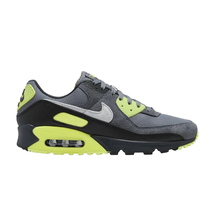 

Кроссовки Nike Air Max 90 Smoke Grey Light Lemon Twist, серый
