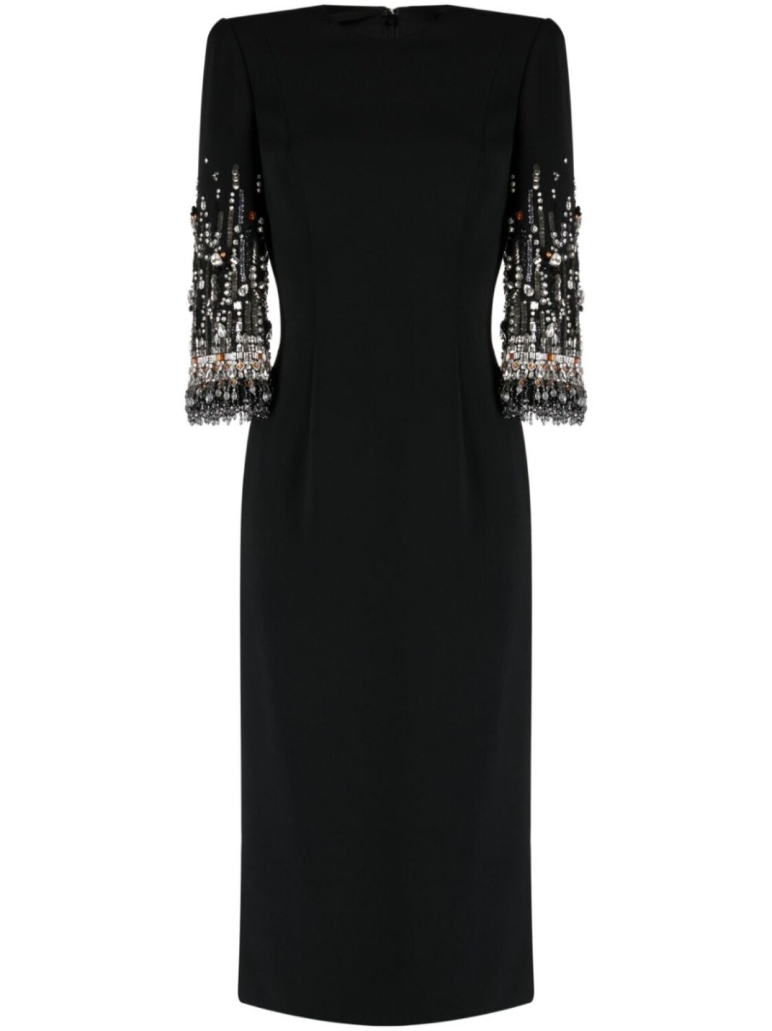 

Jenny Packham декорированное платье миди Bergman, черный