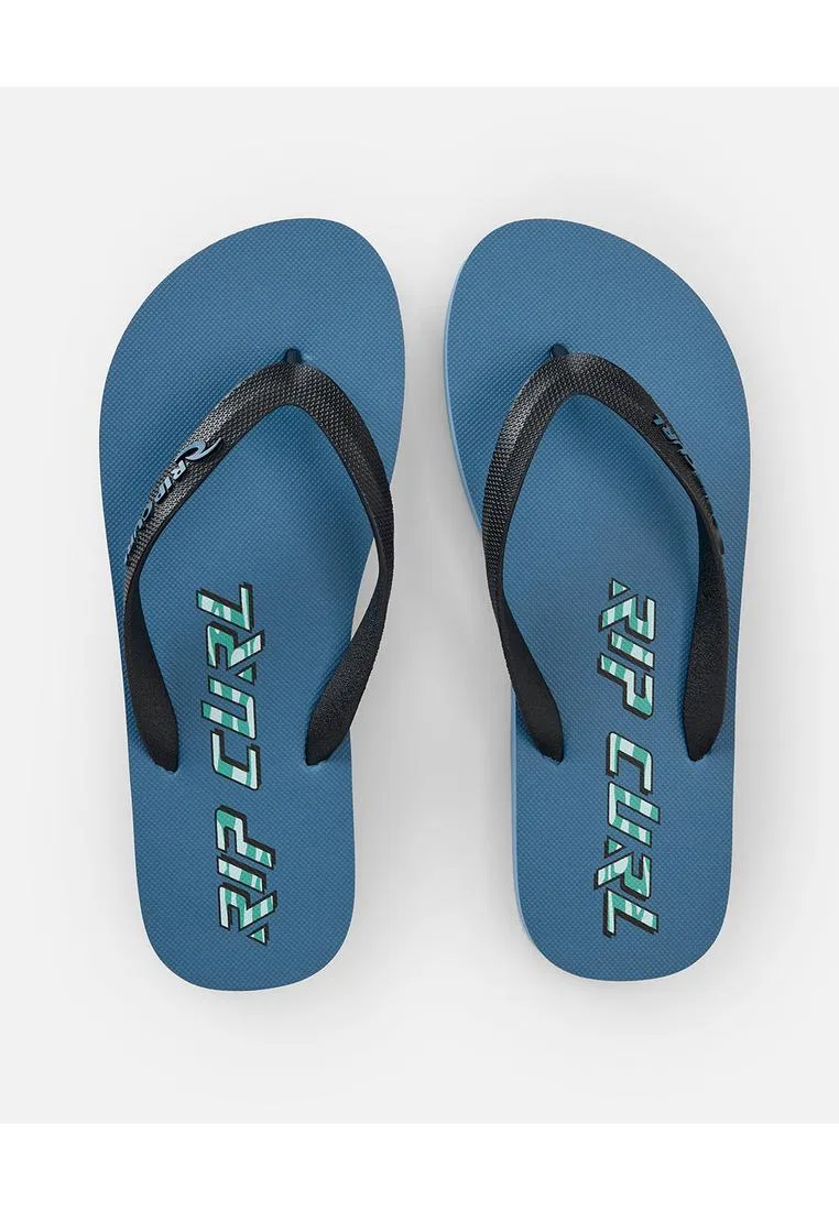 Вьетнамки мужские, открытый носок, модель Icons Of Surf Bloom Open Toe 1AKMOT, цвет светло-голубой Rip Curl