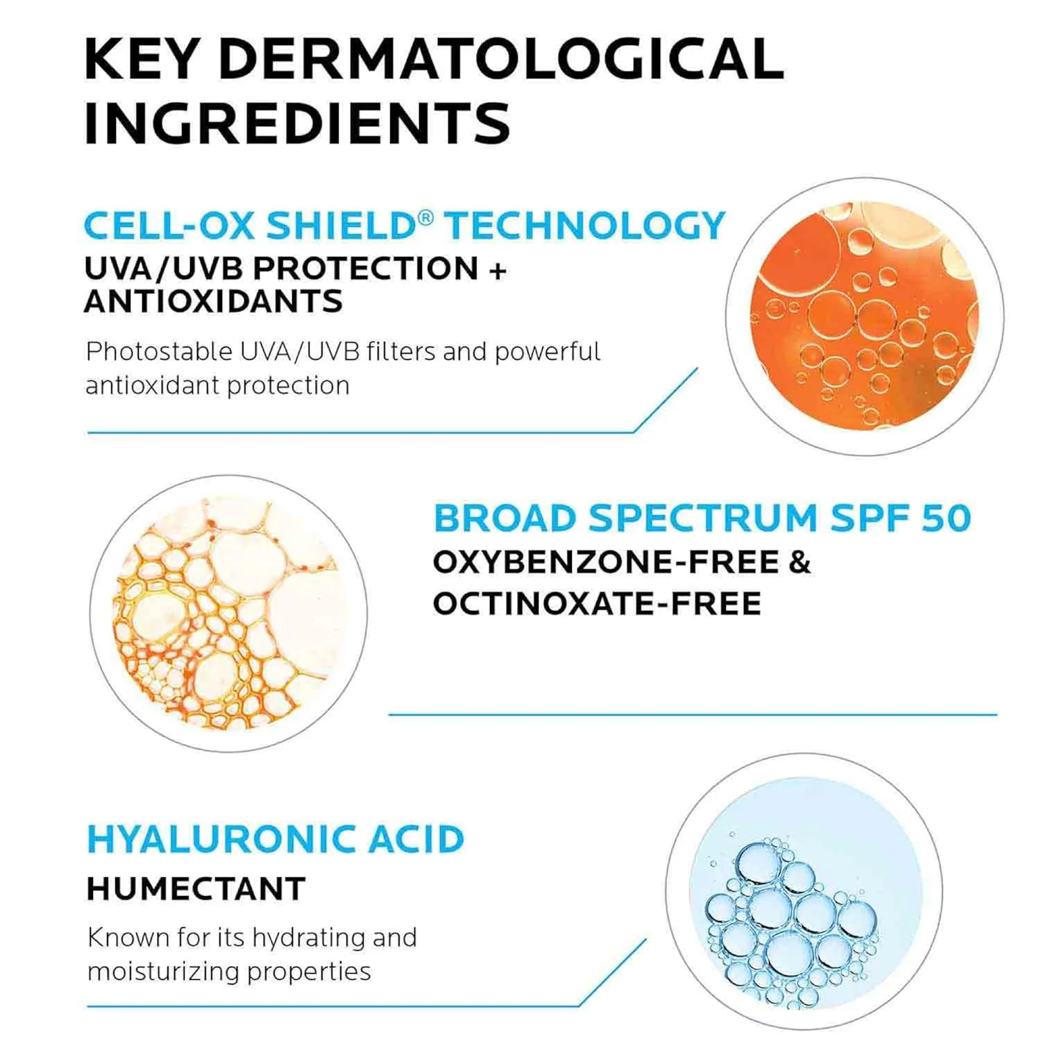 La Roche Posay Anthelios UV солнцезащитный крем SPF 50 для лица в 3 формулах: UV Tone с ниацинамидом, UV Hydra с гиалуроновой кислотой, UV Clear с азелаиновой кислотой, широкий спектр, невидимый SPF La Roche-Posay, White — фото 2