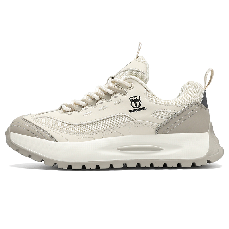

VanCamel Скользоустойчивые износостойкие легкие низкие уличные ботинки с эффектом увеличения роста унисекс экрю, цвет Ecru