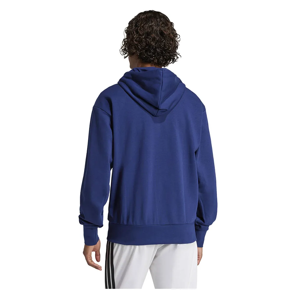 Худи adidas Essentials Big Logo French Terry, синий — фото 2