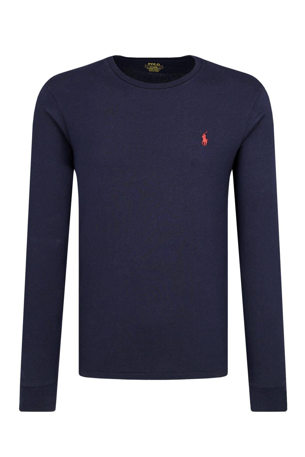 

Лонгслив POLO RALPH LAUREN custom slim fit, темно-синий