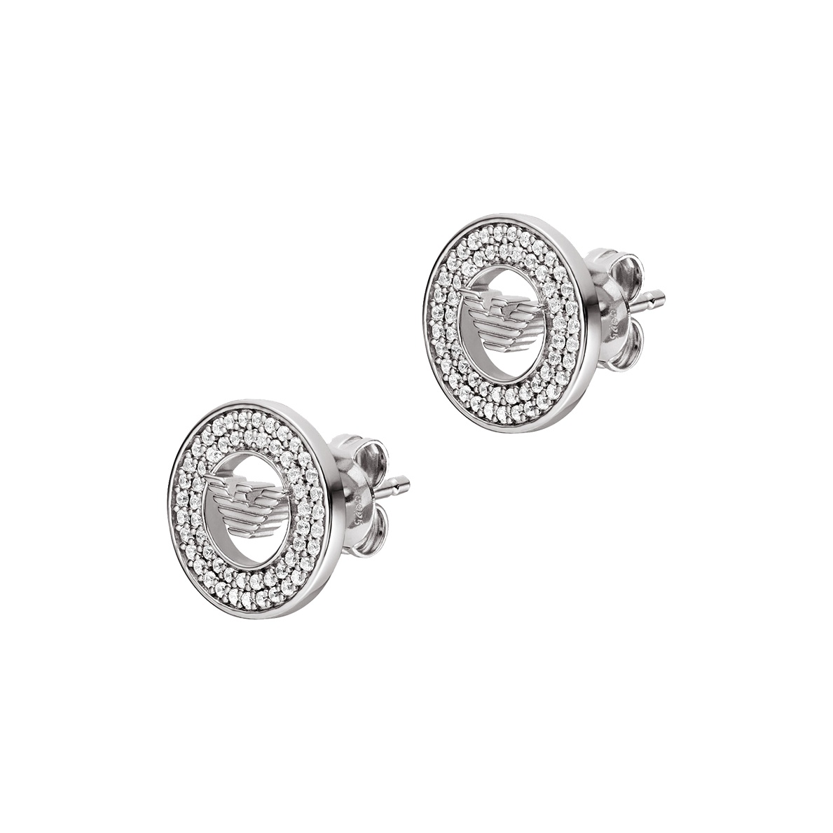 

EMPORIO ARMANI Серьги-гвоздики из стерлингового серебра