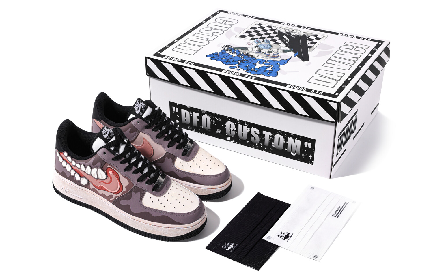 

Женские кроссовки для скейтбординга Nike Air Force 1, Black
