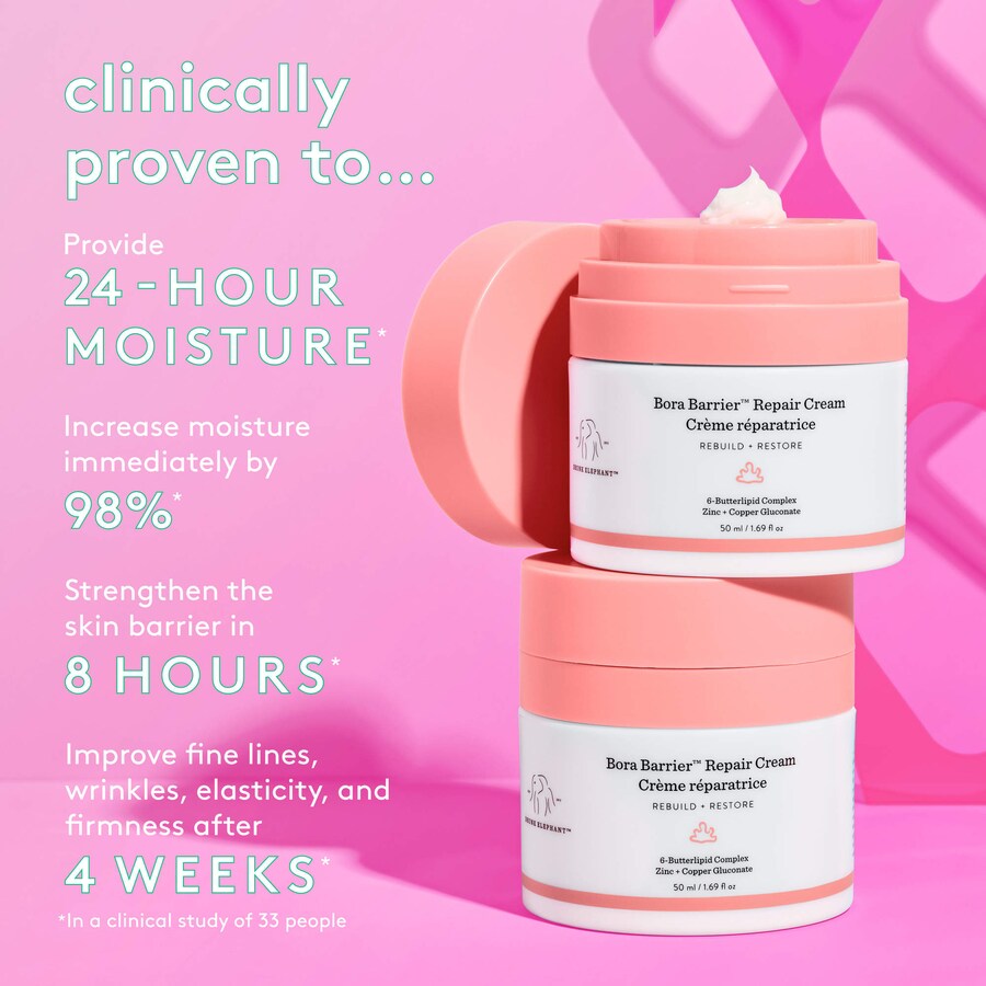 Крем Bora Barrier Rich Repair с 6-масляным липидным комплексом, который можно заправлять повторно. Drunk Elephant, 1.69 oz /50 mL — фото 3