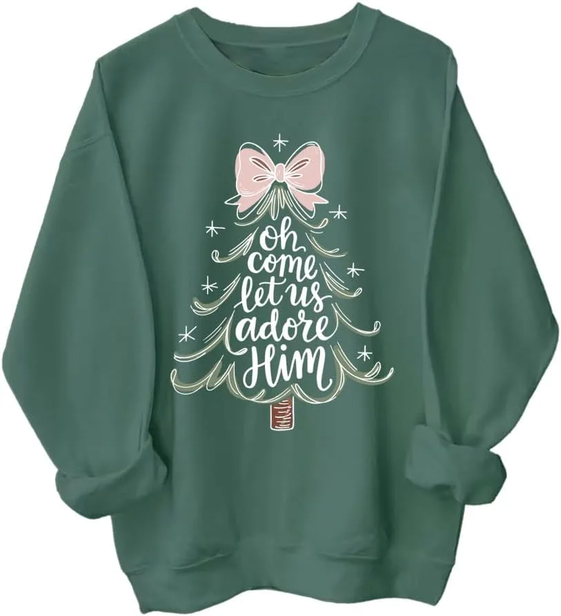 

Толстовка с капюшоном "Oh Come Let Us Adore Him" SIMJEW