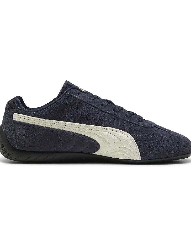 Кроссовки Puma Speedcat og в новом тёмно-синем тепло-белом цвете — фото 4