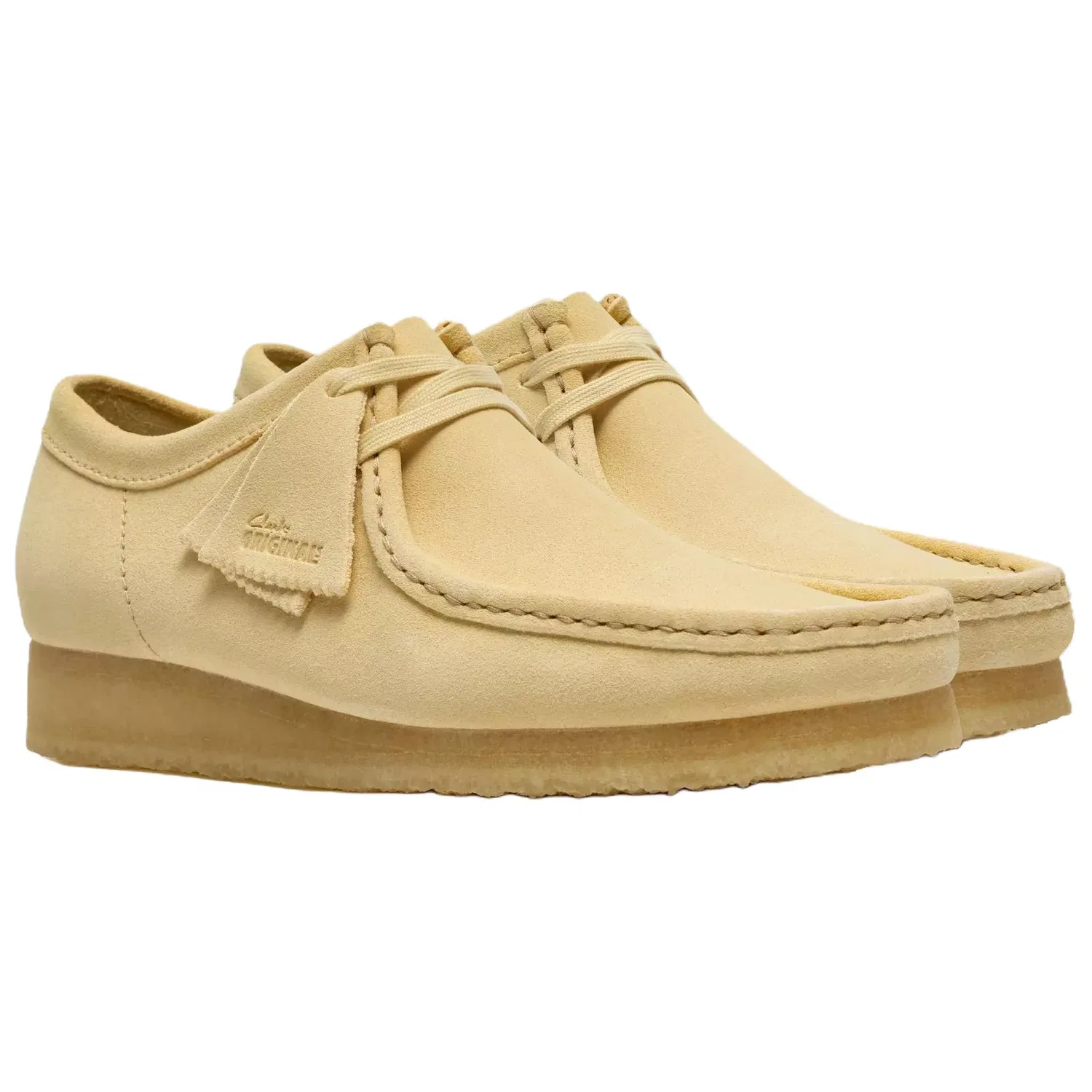 Ботинки дезертные на шнуровке Clarks Light Yellow — фото 4