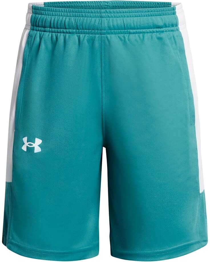 

Шорты Under Armour Kids Baseline Basketball Shorts, цвет Circuit Teal/White