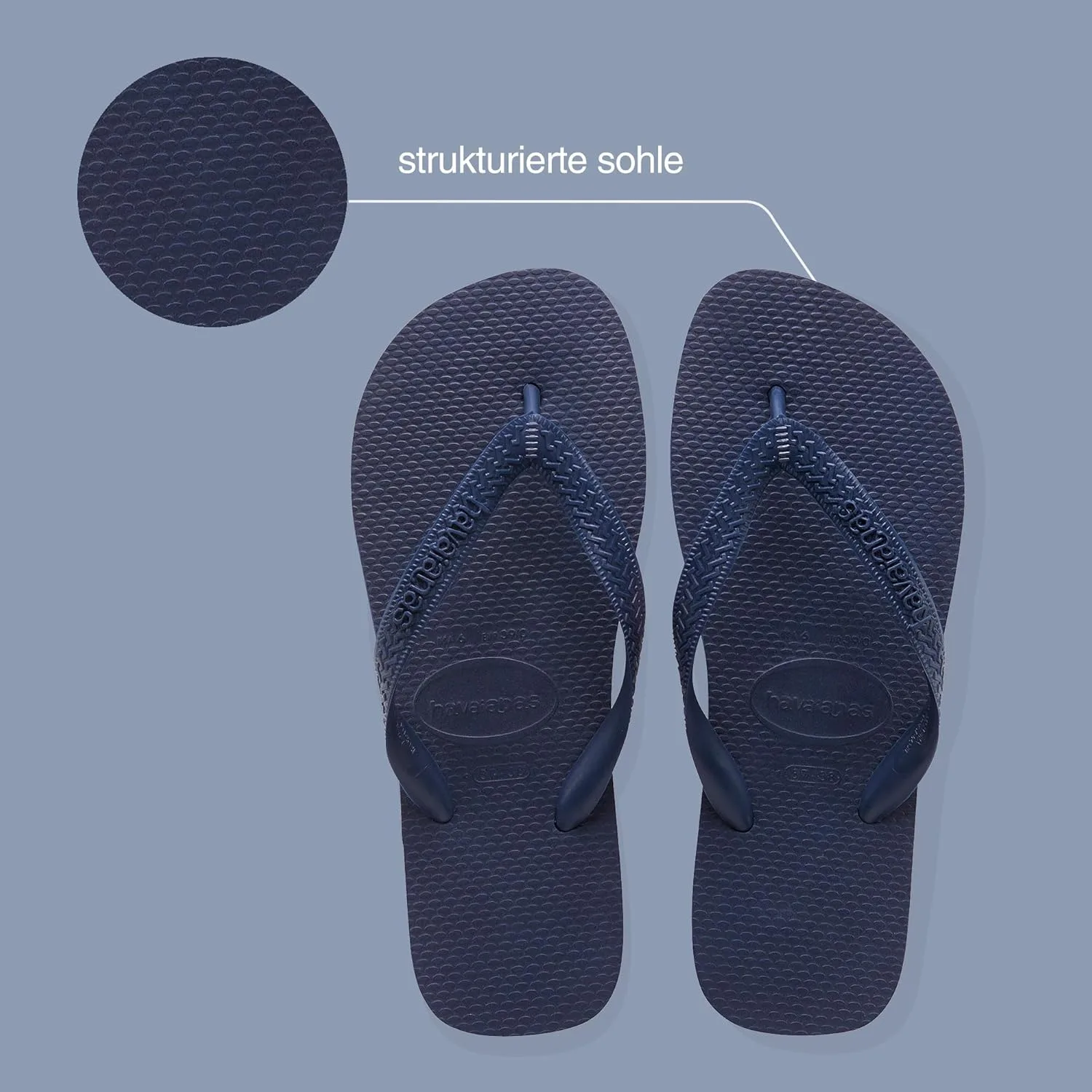 Шлепанцы Havaianas Top, темно-синий — фото 4