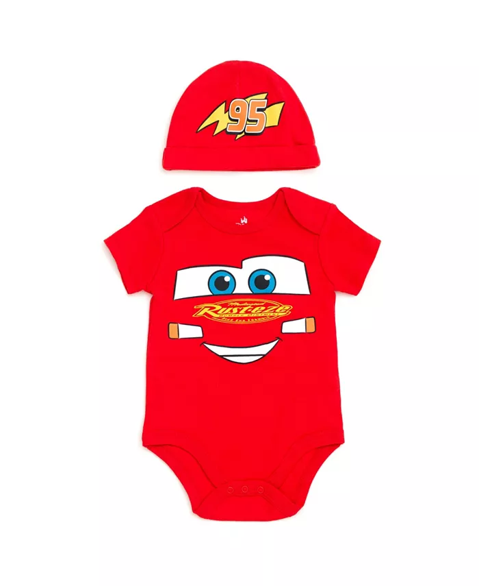 

Костюм-комбинезон и шапочка Молния Маккуин для мальчиков Cars, красный