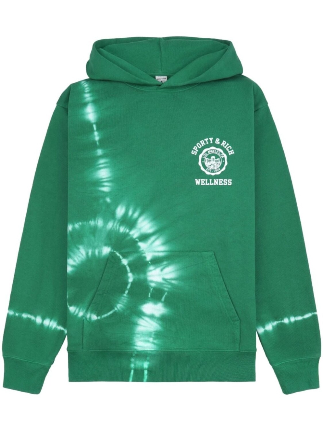 

Толстовка с капюшоном Emblem Tie Dye Sporty & Rich, зеленый