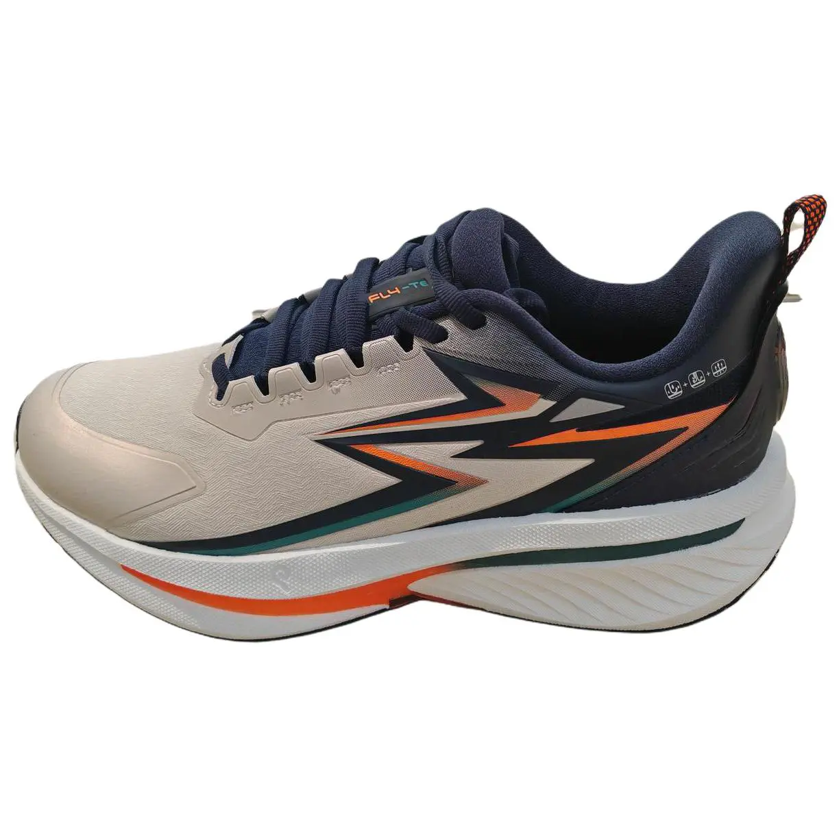 

Кроссовки мужские Casual Running Shoes Rain Screen 90 Cushioning Slip Resistant Abrasion Resistant Low top 361°, oat milk/shadow синий