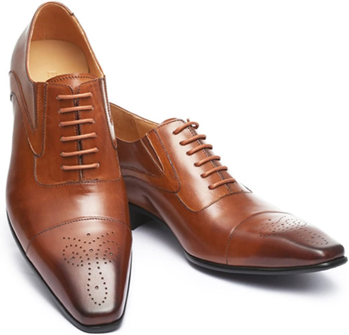 

Мужские оксфорды KYOESCAI, туфли для мужчин, дерби с брогированием, деловые туфли с квадратным носком, классические свадебные туфли, желтый