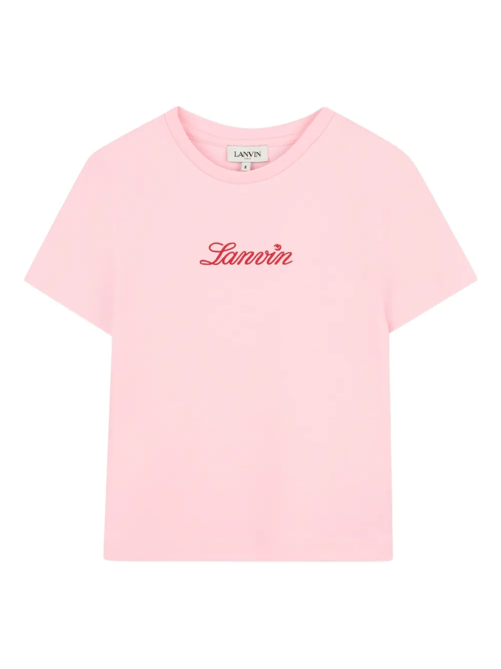 

Футболка с логотипом Lanvin Enfant, розовый