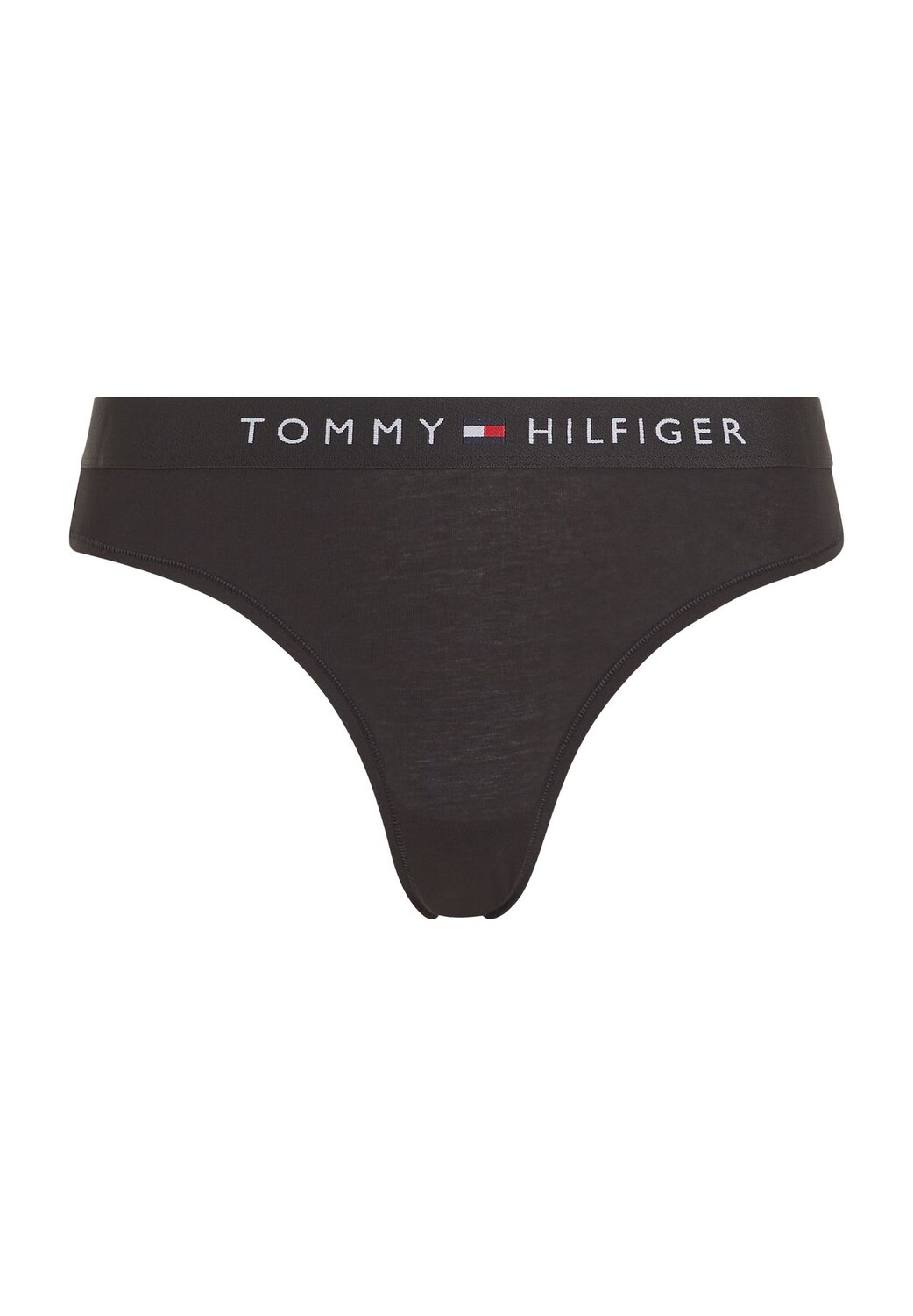 

Оригинальные трусы с логотипом на поясе, однотонные, женские TOMMY HILFIGER, цвет Bds Black