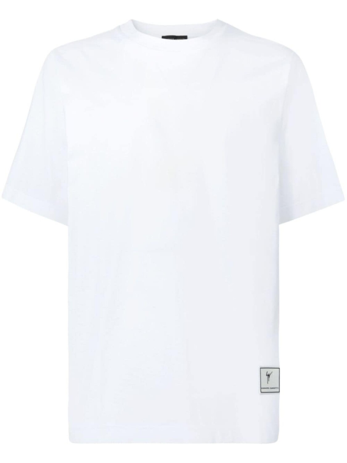 

Giuseppe Zanotti logo-patch short-sleeve T-shirt, белый