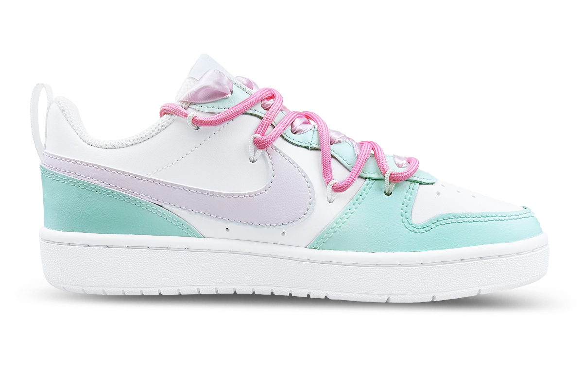 

Кроссовки Nike Court Borough 2 Skateboarding Shoes Women's Low-top White/green/pink, белый/зеленый/розовый