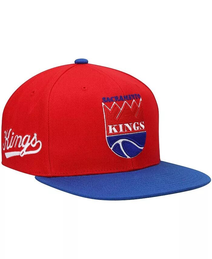 

Мужская красная и королевская бейсболка Sacramento Kings Hardwood Classics Snapback Mitchell & Ness