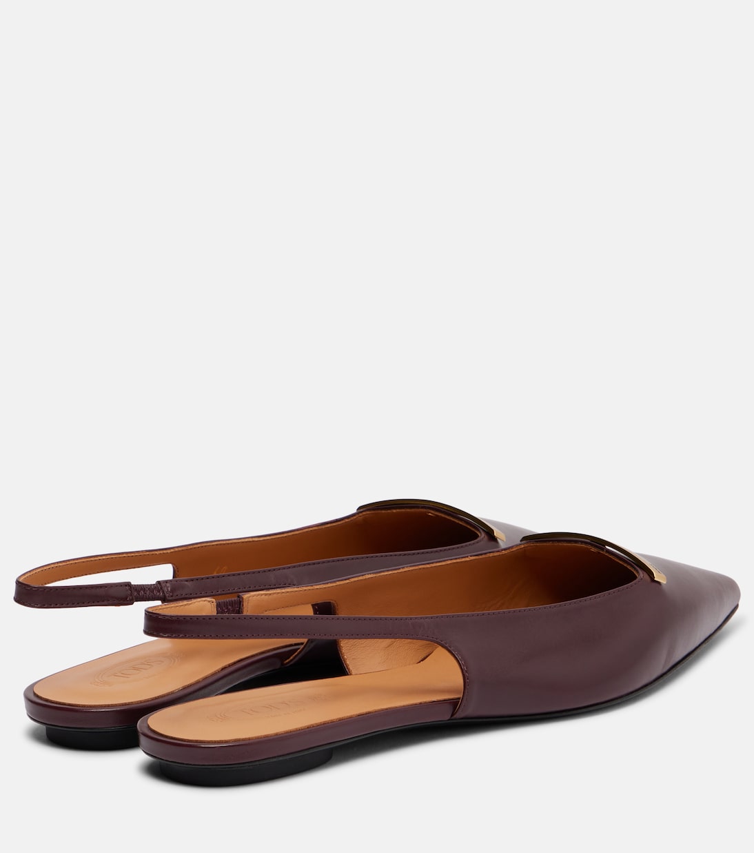 Барретта кожаные туфли-лодочки на ремешке Tod's, Kraft Chiaro — фото 2