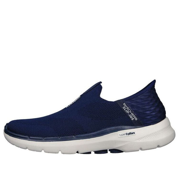 

Кроссовки go walk 6 'navy blue white' Skechers, синий