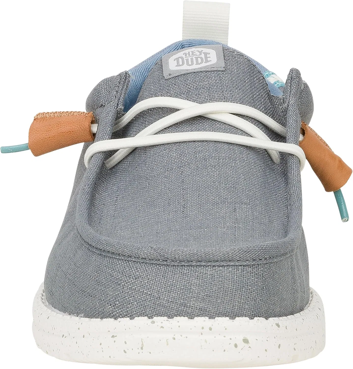 Мужские льняные туфли HEYDUDE Wally Craft, Monument Grey Faded Denim — фото 2