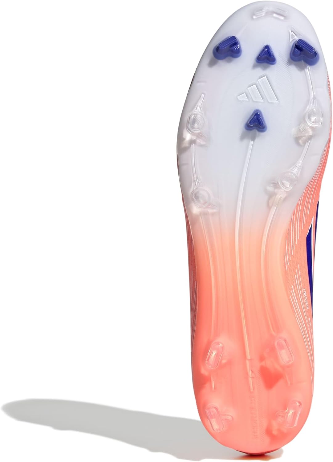 Кроссовки Adidas Unisex-Adult F50 Лига Firm Ground/Multi Ground, белый/синий/оранжевый — фото 3