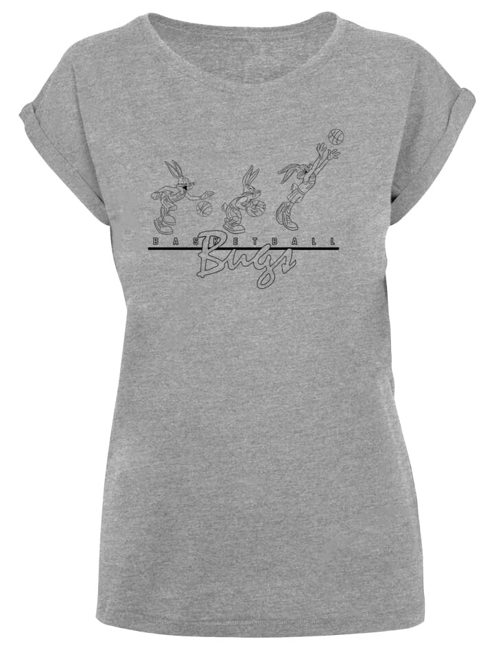 

Футболка F4NT4STIC T-Shirt Looney Tunes Basketball Bugs, пятнистый серый
