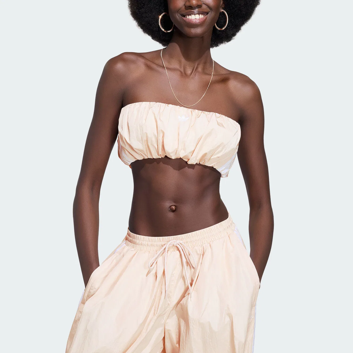Топ-труба ADILENIUM 5.0 BALLOON TUBE TOP без бретелек женский Adidas Originals, Wonder Quartz — фото 3