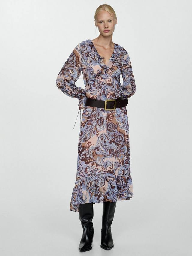 

Платье миди с принтом ramona paisley Mango, разноцветный