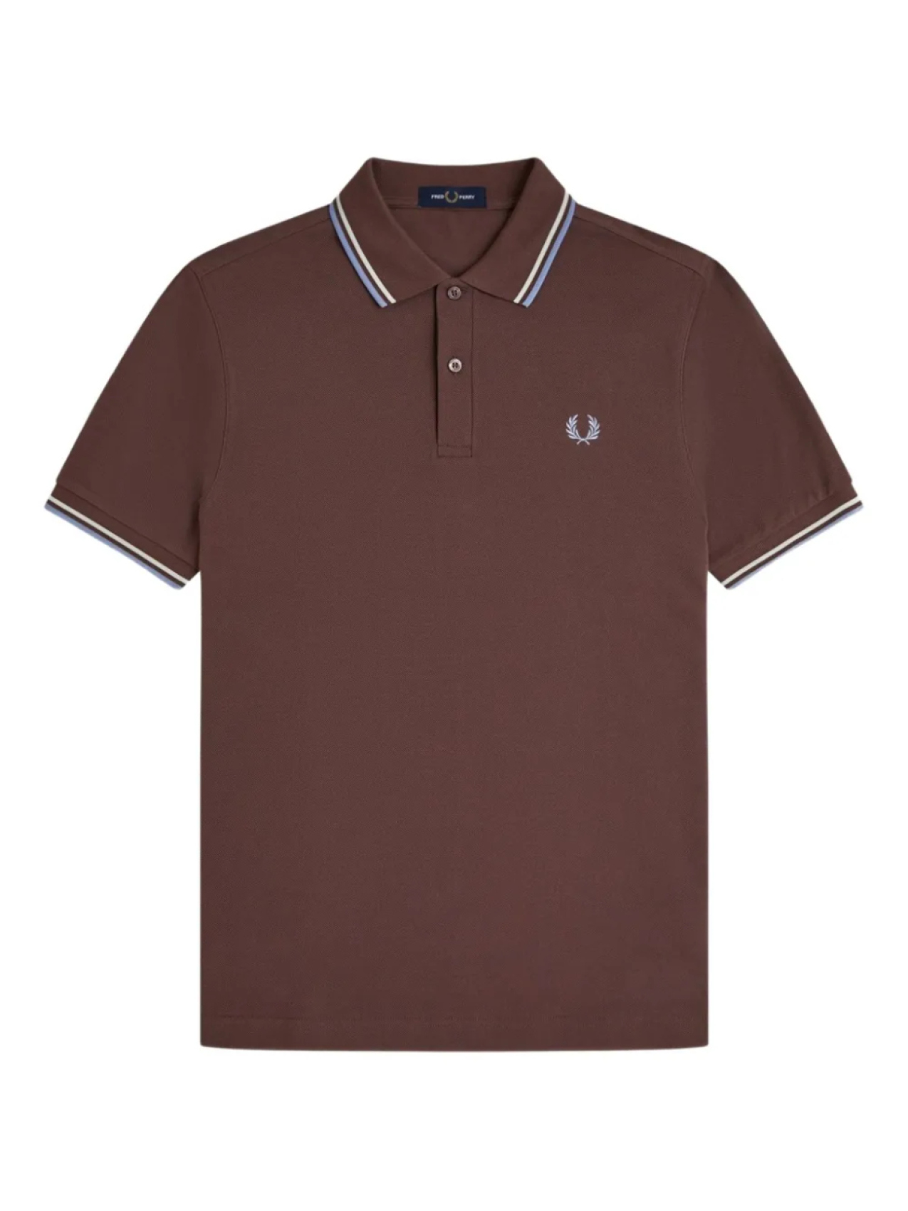 

Рубашка-поло с полосатой отделкой Fred Perry, красный