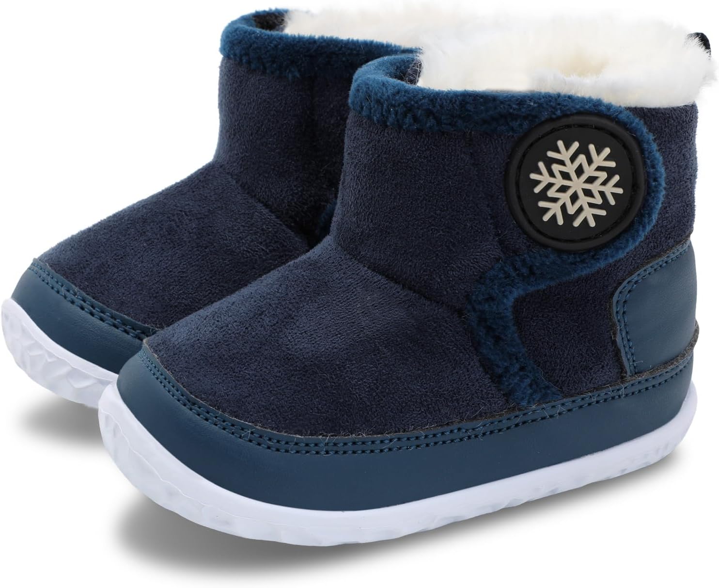 

L-RUN Детские ботиночки для малышей, мальчиков и девочек, высокие ботинки для маленьких детей, зимняя обувь для дома и улицы, теплые ботинки, Navy