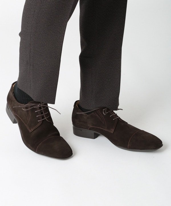 Итальянские бархатные деловые туфли Crowded Closet, brown — фото 2