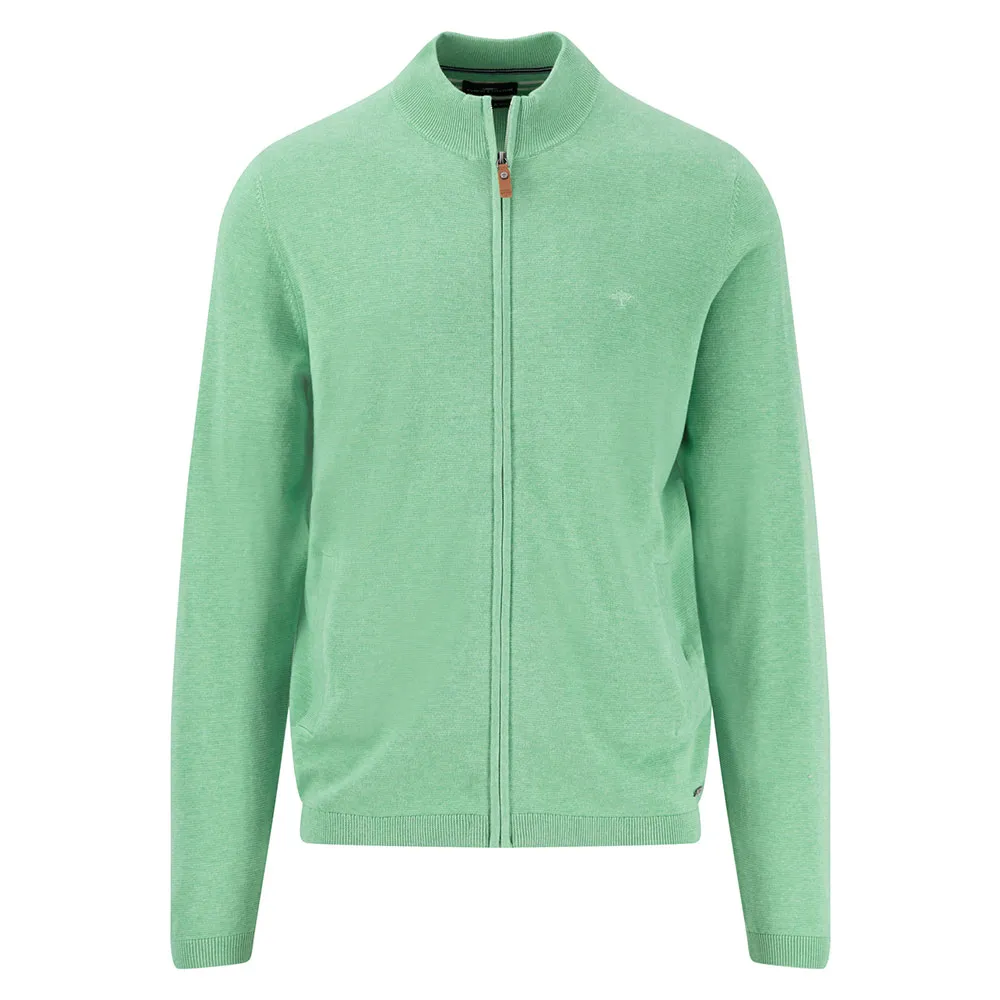 

Свитер Fynch Hatton Air Cotton full zip, зеленый