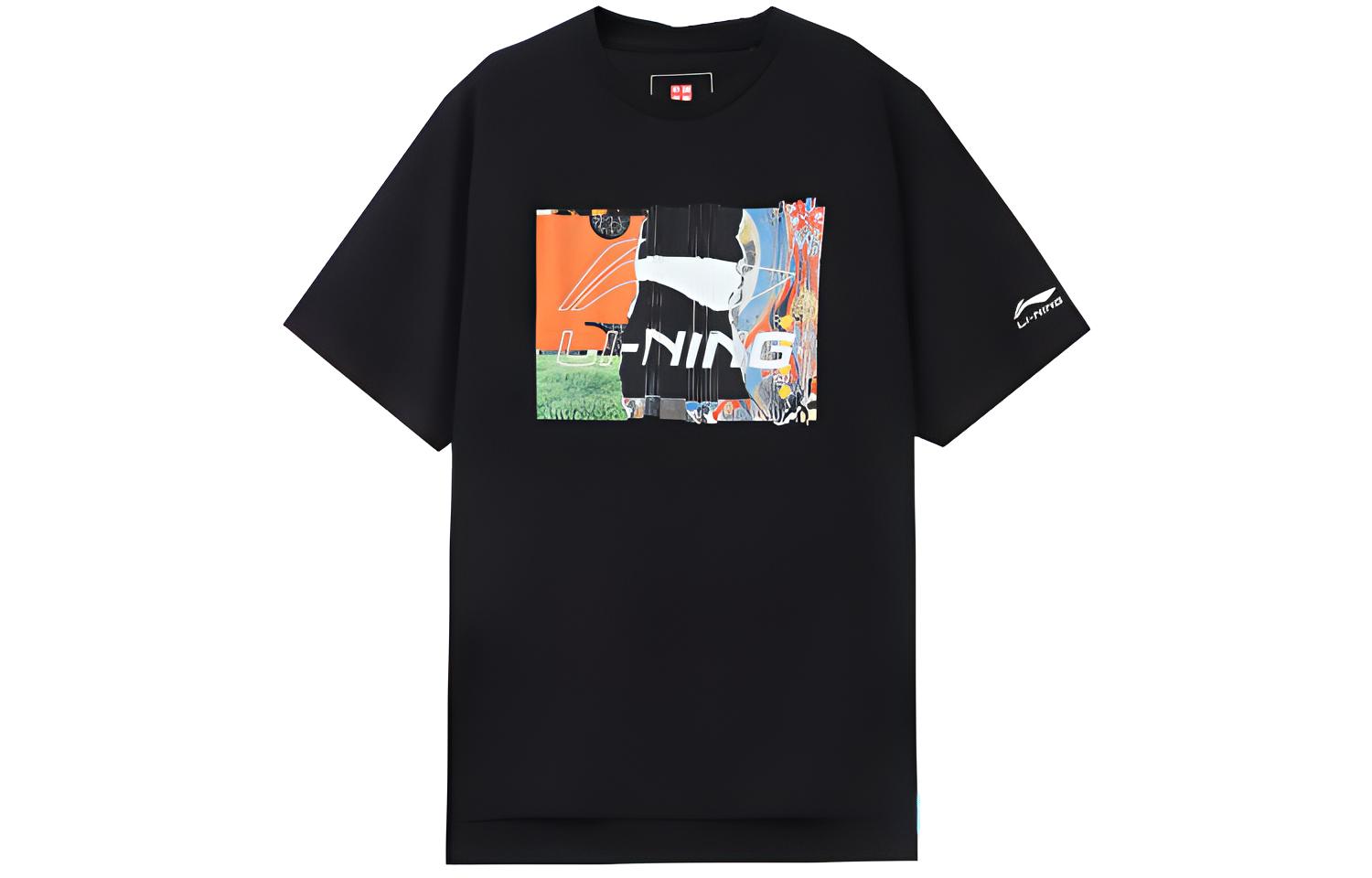 

LiNing Футболка мужская, черный
