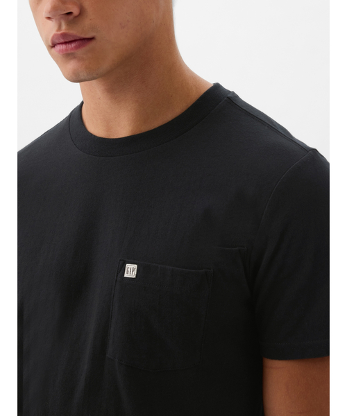 

Футболка унисекс с карманом из органического хлопка GAP, черный