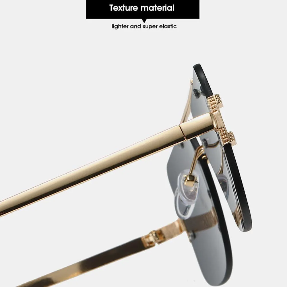 

Модные классические солнцезащитные очки для мужчин, винтажные металлические солнцезащитные очки для женщин, защита от УФ-излучения UV400 TKKTLLT, Gold Blue