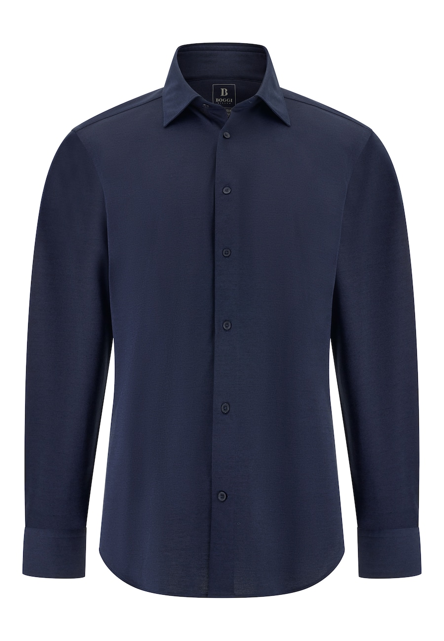 

Рубашка на пуговицах классического кроя Boggi Milano, темно-синий