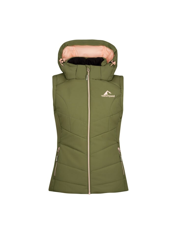 

Спортивный жилет Westfjord Funktions Krafla, цвет dusky olive/pink