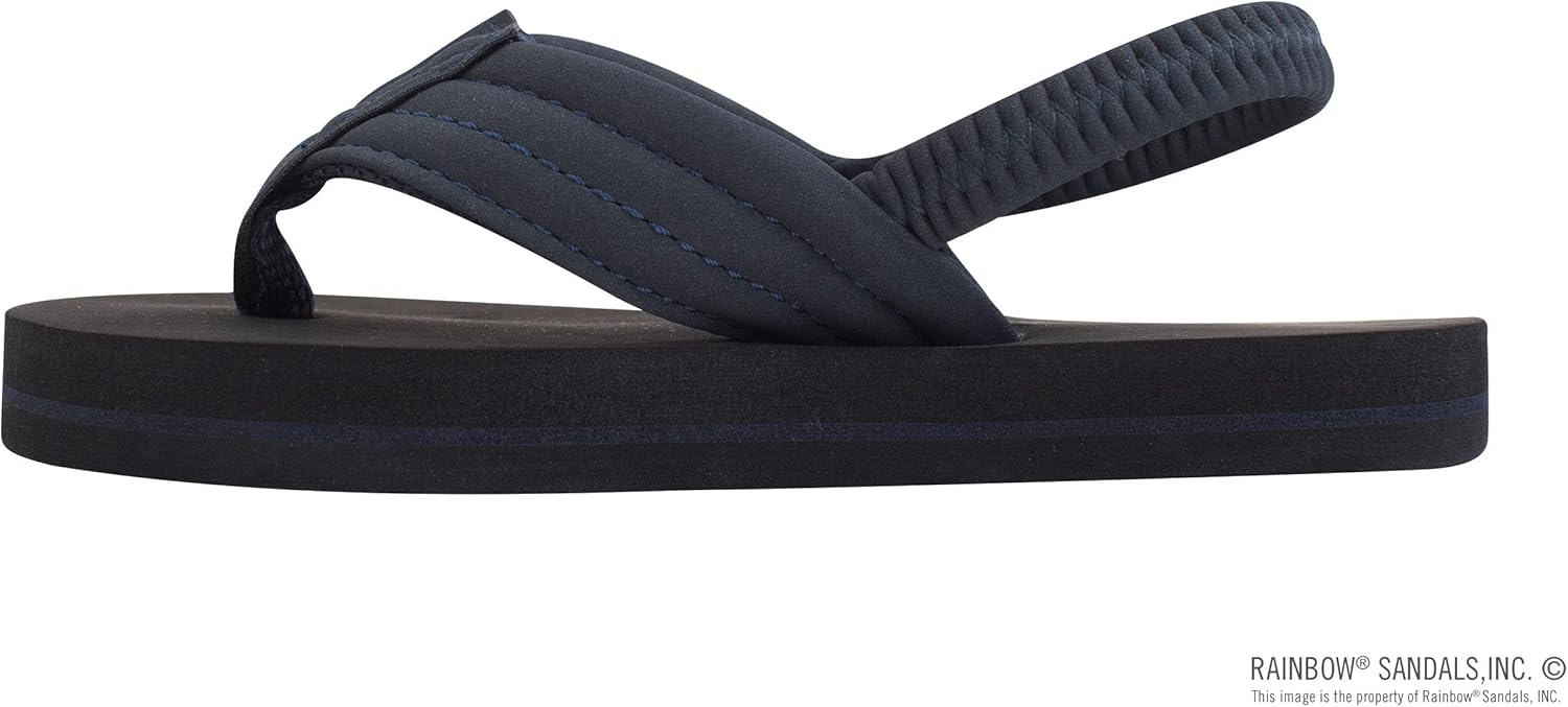 Детские сандалии Rainbow Sandals Grombow с мягкой резиновой подошвой, неопрена ремешком и задним ремешком, темно-синий — фото 2