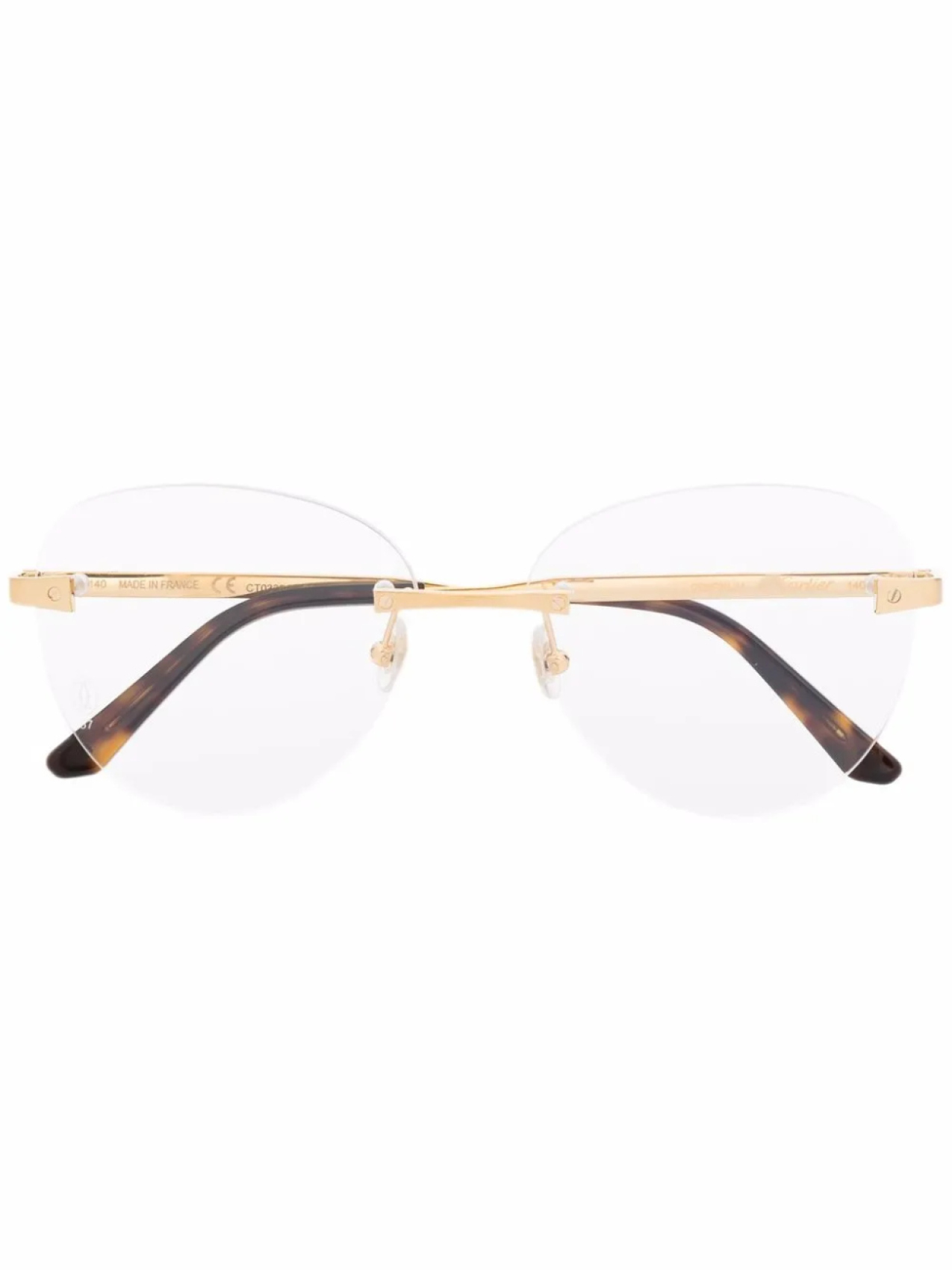 

Cartier Eyewear очки в круглой оправе, золотой