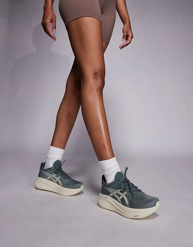 Кроссовки для бега Asics Gel-Nimbus 27 синего цвета — фото 4