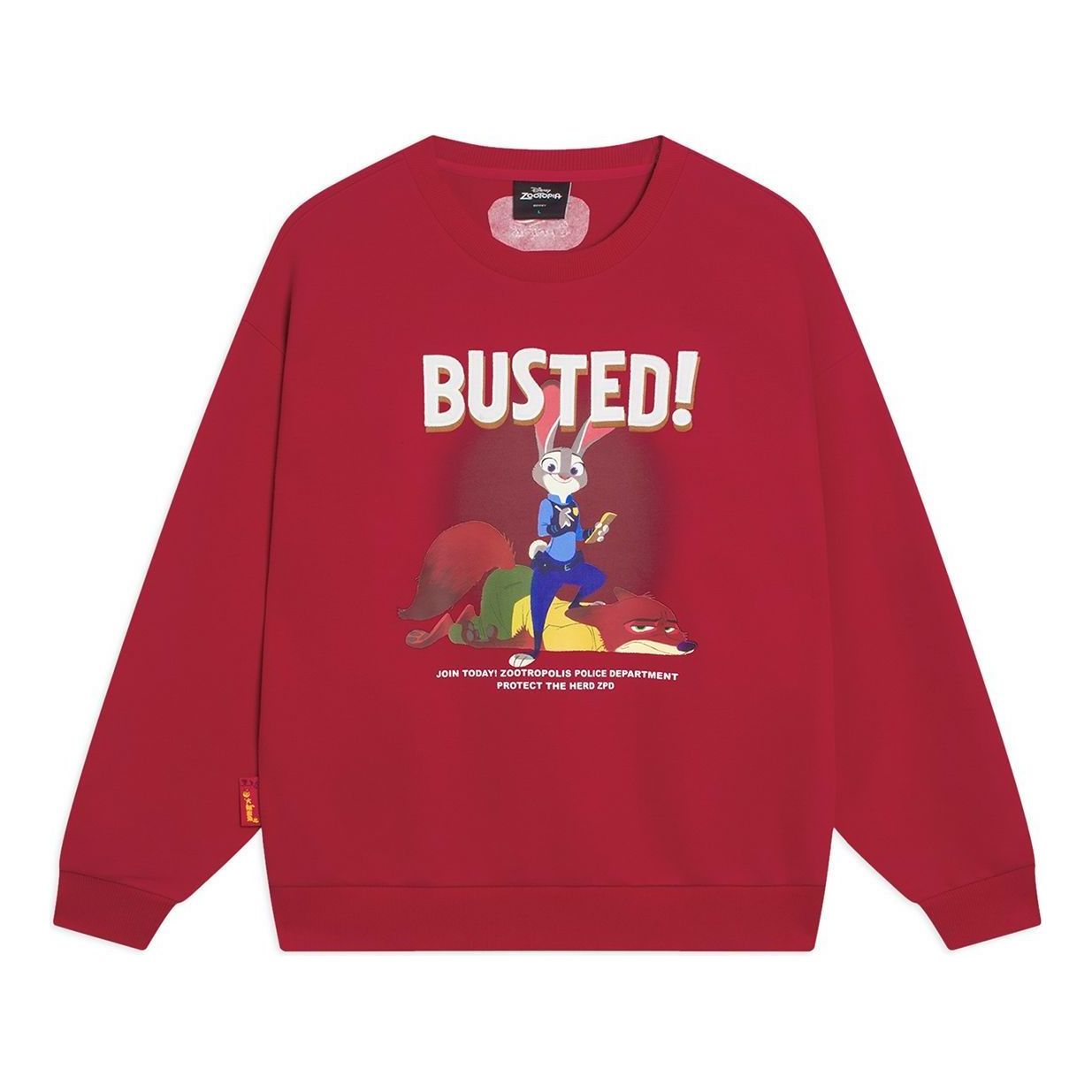 

Спортивная толстовка Li-Ning x Disney Zootopia Graphic Sweatshirt 'Red' AWDT343-1, красный