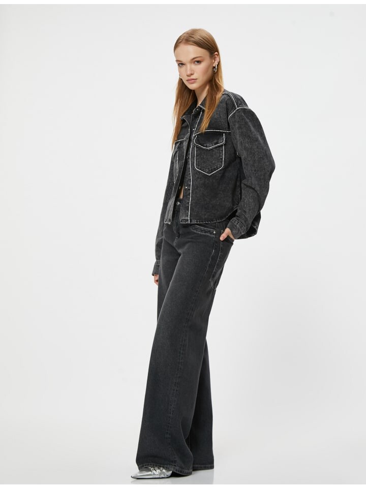 

Джинсовая куртка KOTON Blazer, черный