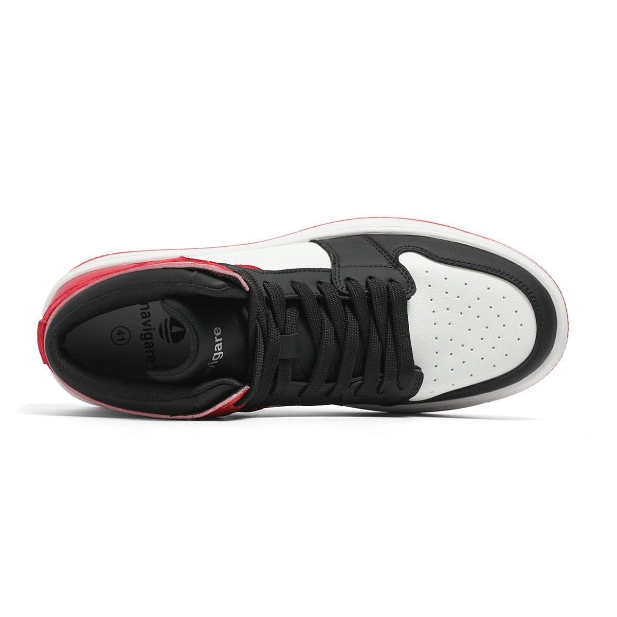Кроссовки NAVIGARE Vintage Basketball Shoes Men Mid-top, черный/белый — фото 3
