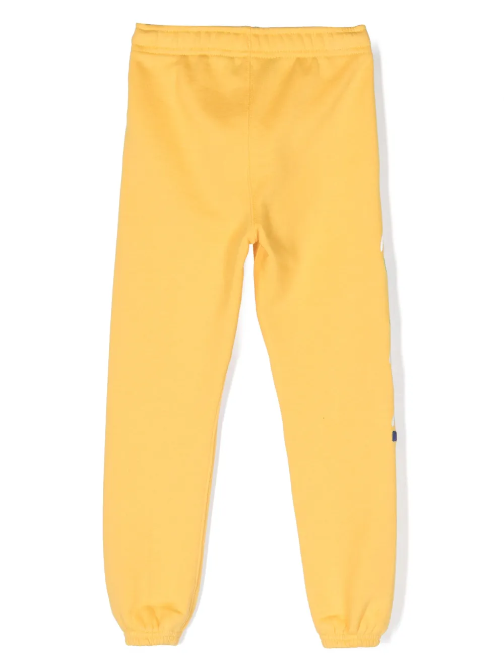 Зауженные спортивные брюки с вышитым логотипом POLO RALPH LAUREN KIDS, желтый — фото 2