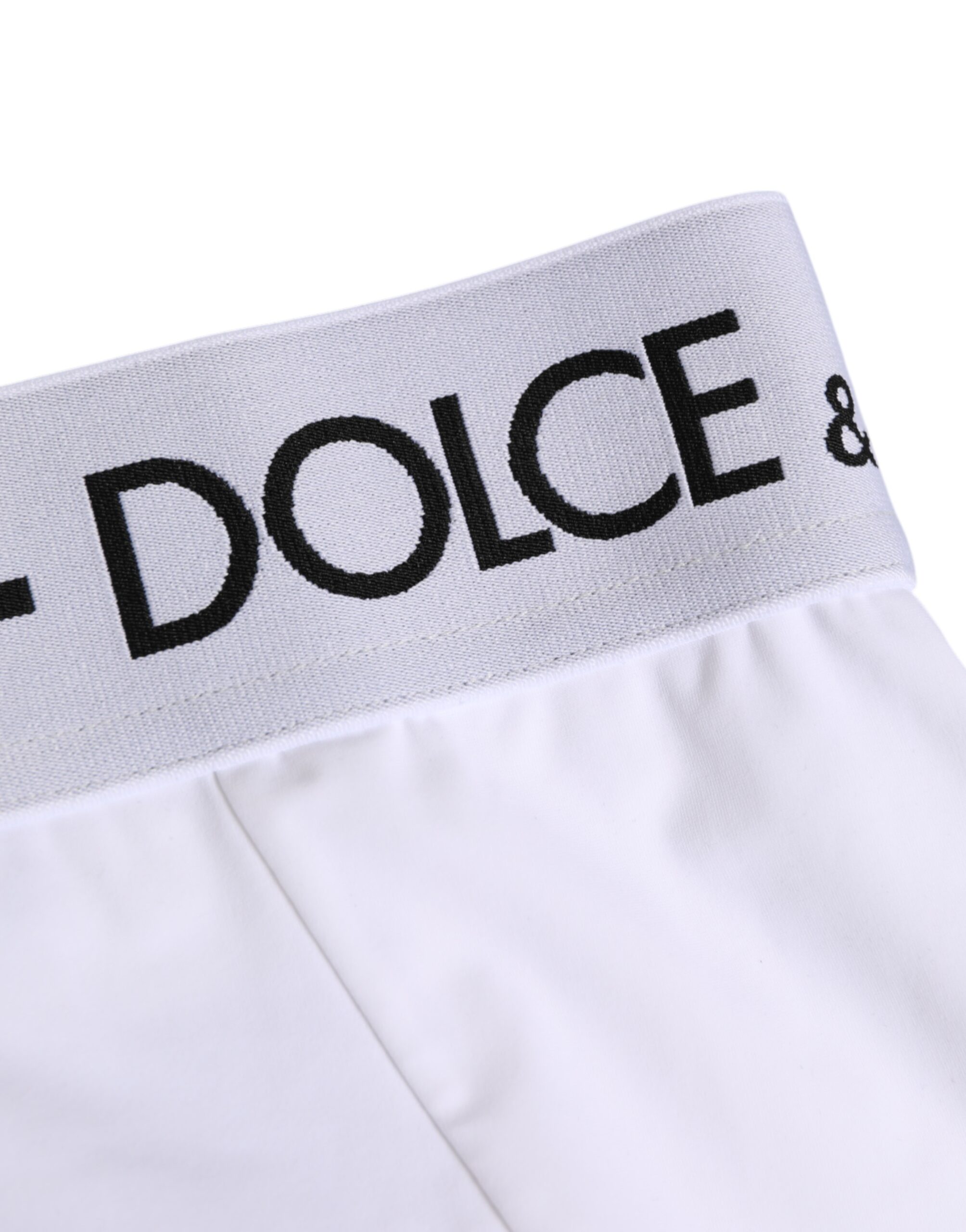 Белые нейлоновые трусики с логотипом на поясе Dolce & Gabbana, белый — фото 2
