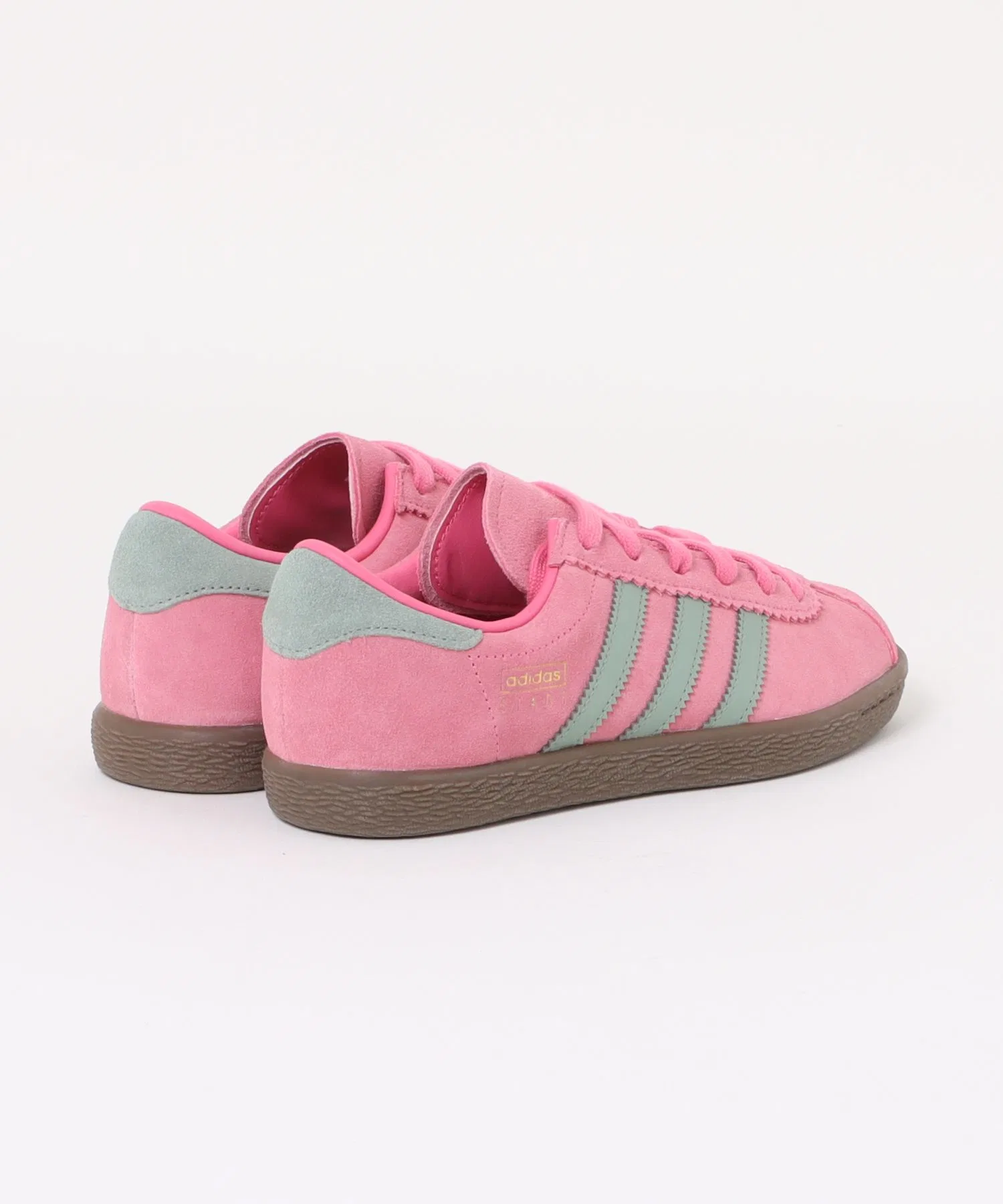 Мужские кроссовки Adidas STADT из натуральной кожи розовые — фото 2